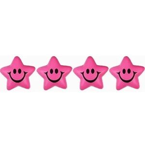 Mini star stress balls, 4 count